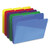 Poly Colored File Folders With Slash Pocket, 1/3-cut Tabs: Assorted, Letter Size, 0.75" Expansion, Assorted Colors, 30/box