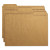 Heavyweight Kraft File Folder, 1/3-cut Tabs: Assorted, Letter Size, 0.75" Expansion, 11-pt Kraft, Brown, 100/box