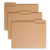 Heavyweight Kraft File Folder, 1/3-cut Tabs: Assorted, Letter Size, 0.75" Expansion, 17-pt Kraft, Brown, 50/box
