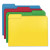 Reinforced Top Tab Colored File Folders, 1/3-cut Tabs: Assorted, Letter Size, 0.75" Expansion, Assorted Colors, 12/pack