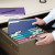 Colored File Folders, 1/3-cut Tabs: Assorted, Letter Size, 0.75" Expansion, Assorted: Gray/maroon/navy/purple/teal, 100/box