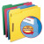 Top Tab Colored Fastener Folders, 0.75" Expansion, 2 Fasteners, Letter Size, Assorted Colors, 50/box