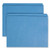 Reinforced Top Tab Colored File Folders, Straight Tabs, Letter Size, 0.75" Expansion, Blue, 100/box