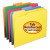 Reinforced Top Tab Colored File Folders, 1/3-cut Tabs: Assorted, Letter Size, 0.75" Expansion, Blue, 100/box