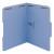 Top Tab Colored Fastener Folders, 0.75" Expansion, 2 Fasteners, Letter Size, Blue Exterior, 50/box