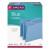 Colored File Folders, 1/3-cut Tabs: Assorted, Letter Size, 0.75" Expansion, Blue, 100/box