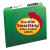 Reinforced Top Tab Colored File Folders, Straight Tabs, Letter Size, 0.75" Expansion, Green, 100/box