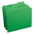 Reinforced Top Tab Colored File Folders, 1/3-cut Tabs: Assorted, Letter Size, 0.75" Expansion, Green, 100/box