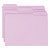 Reinforced Top Tab Colored File Folders, 1/3-cut Tabs: Assorted, Letter Size, 0.75" Expansion, Lavender, 100/box