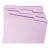 Reinforced Top Tab Colored File Folders, 1/3-cut Tabs: Assorted, Letter Size, 0.75" Expansion, Lavender, 100/box