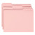 Colored File Folders, 1/3-cut Tabs: Assorted, Letter Size, 0.75" Expansion, Pink, 100/box