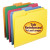 Reinforced Top Tab Colored File Folders, 1/3-cut Tabs: Assorted, Letter Size, 0.75" Expansion, Red, 100/box