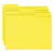 Reinforced Top Tab Colored File Folders, 1/3-cut Tabs: Assorted, Letter Size, 0.75" Expansion, Yellow, 100/box