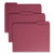 Reinforced Top Tab Colored File Folders, 1/3-cut Tabs: Assorted, Letter Size, 0.75" Expansion, Maroon, 100/box