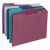 Colored File Folders, 1/3-cut Tabs: Assorted, Letter Size, 0.75" Expansion, Teal, 100/box