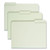Expanding Recycled Heavy Pressboard Folders, 1/3-cut Tabs: Assorted, Letter Size, 2" Expansion, Gray-green, 25/box