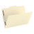 Top Tab Fastener Folders, 1/3-cut Tabs: Assorted, 0.75" Expansion, 1 Fastener, Letter Size, Manila Exterior, 50/box