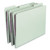 Recycled Pressboard Fastener Folders, 1/3-cut Tabs, Two Safeshield Fasteners, 1" Expansion, Letter Size, Gray-green, 25/box