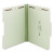 Recycled Pressboard Fastener Folders, 1" Expansion, 2 Fasteners, Letter Size, Gray-green Exterior, 25/box