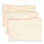 Reinforced Tab Manila File Folders, 1/3-cut Tabs: Assorted, Legal Size, 0.75" Expansion, 14-pt Manila, 100/box