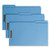 Top Tab Colored Fastener Folders, 0.75" Expansion, 2 Fasteners, Legal Size, Blue Exterior, 50/box