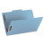 Top Tab Colored Fastener Folders, 0.75" Expansion, 2 Fasteners, Legal Size, Blue Exterior, 50/box