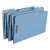 Top Tab Colored Fastener Folders, 0.75" Expansion, 2 Fasteners, Legal Size, Blue Exterior, 50/box