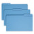 Colored File Folders, 1/3-cut Tabs: Assorted, Legal Size, 0.75" Expansion, Blue, 100/box