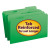 Reinforced Top Tab Colored File Folders, 1/3-cut Tabs: Assorted, Legal Size, 0.75" Expansion, Green, 100/box