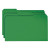 Colored File Folders, 1/3-cut Tabs: Assorted, Legal Size, 0.75" Expansion, Green, 100/box