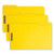 Top Tab Colored Fastener Folders, 0.75" Expansion, 2 Fasteners, Legal Size, Yellow Exterior, 50/box