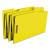 Top Tab Colored Fastener Folders, 0.75" Expansion, 2 Fasteners, Legal Size, Yellow Exterior, 50/box