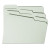 Expanding Recycled Heavy Pressboard Folders, 1/3-cut Tabs: Assorted, Legal Size, 2" Expansion, Gray-green, 25/box