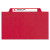 Six-section Pressboard Top Tab Classification Folders, Six Safeshield Fasteners, 2 Dividers, Legal Size, Bright Red, 10/box