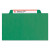 Eight-section Pressboard Top Tab Classification Folders, Eight Safeshield Fasteners, 3 Dividers, Legal Size, Green, 10/box