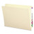 End Tab Folders With Antimicrobial Product Protection, Straight Tabs, Letter Size, 0.75" Expansion, Manila, 100/box