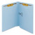 Heavyweight Colored End Tab Fastener Folders, 0.75" Expansion, 2 Fasteners, Letter Size, Blue Exterior, 50/box