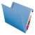 Heavyweight Colored End Tab Fastener Folders, 0.75" Expansion, 2 Fasteners, Letter Size, Blue Exterior, 50/box