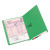 Shelf-master Reinforced End Tab Colored Folders, Straight Tabs, Letter Size, 0.75" Expansion, Green, 100/box