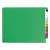 Shelf-master Reinforced End Tab Colored Folders, Straight Tabs, Letter Size, 0.75" Expansion, Green, 100/box