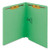 Heavyweight Colored End Tab Fastener Folders, 0.75" Expansion, 2 Fasteners, Letter Size, Green Exterior, 50/box