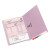 Shelf-master Reinforced End Tab Colored Folders, Straight Tabs, Letter Size, 0.75" Expansion, Lavender, 100/box