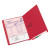Shelf-master Reinforced End Tab Colored Folders, Straight Tabs, Letter Size, 0.75" Expansion, Red, 100/box