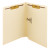 End Tab Fastener Folders With Reinforced Straight Tabs, 11-pt Manila, 2 Fasteners, Letter Size, Manila Exterior, 50/box