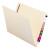 End Tab Fastener Folders With Reinforced Straight Tabs, 14-pt Manila, 2 Fasteners, Letter Size, Manila Exterior, 50/box