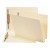 End Tab W-fold Fastener Folders With Reinforced Tabs, 1.5" Expansion, 2 Fasteners, Letter Size, Manila, 50/box