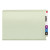 End Tab Pressboard Classification Folders, Two Safeshield Coated Fasteners, 3" Expansion, Legal Size, Gray-green, 25/box