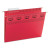 Tuff Hanging Folders With Easy Slide Tab, Letter Size, 1/3-cut Tabs, Red, 18/box