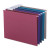 Colored Hanging File Folders With 1/5 Cut Tabs, Letter Size, 1/5-cut Tabs, Assorted Jewel Tone Colors, 25/box