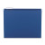 Colored Hanging File Folders With 1/5 Cut Tabs, Letter Size, 1/5-cut Tabs, Navy, 25/box